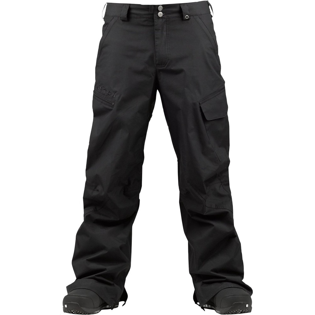 Burton Poacher Mens Snowboard Pants, True Black, swatch