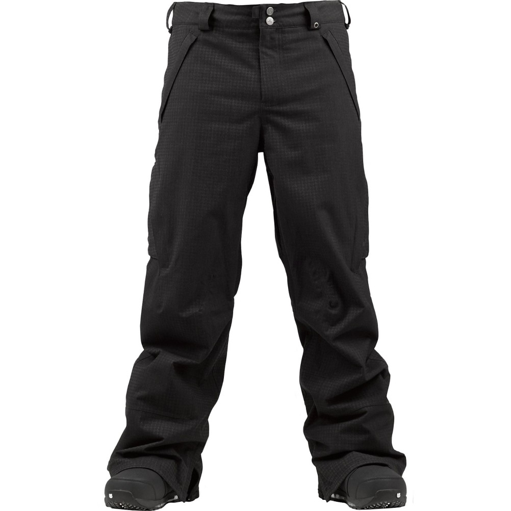 Burton Vent Mens Snowboard Pants, True Black Houndstooth, swatch