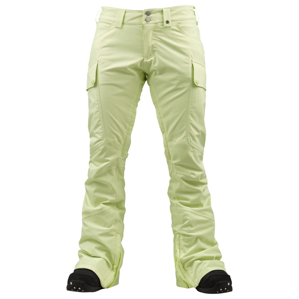 Burton Gloria Womens Snowboard Pants, Sunny Lime, swatch