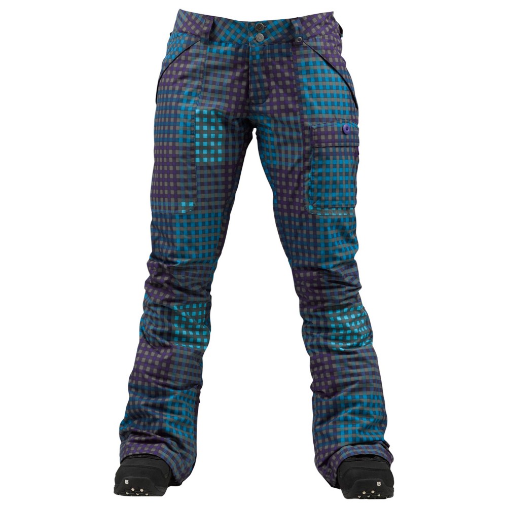 Burton Indulgence Womens Snowboard Pants, Heathers Cheeky Plaid, swatch