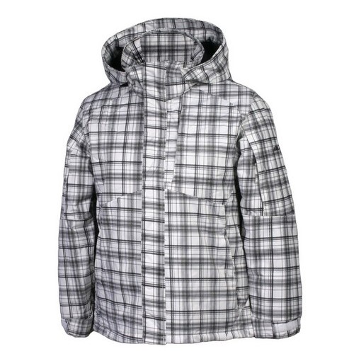Karbon Seth Boys Ski Jacket, Arctic-White-Black Print, swatch