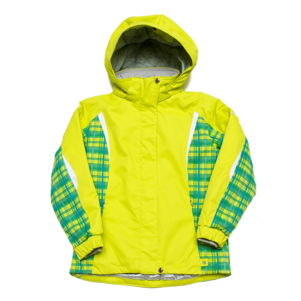 Karbon Loreali Girls Ski Jacket, Lime-Lime Quartz-Arctic White, swatch