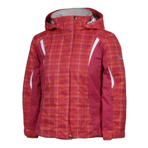 Karbon Loreali Girls Ski Jacket, Raspberry Quartz-Raspberry-Arctic White, swatch