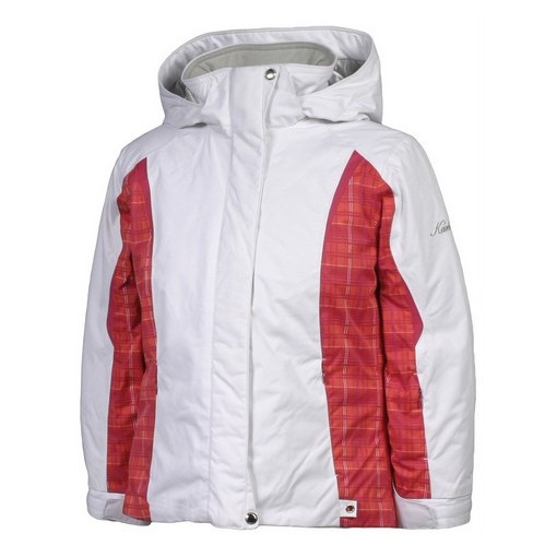 Karbon Loreali Girls Ski Jacket, Arctic White-Raspberry Quartz-Raspberry, medium