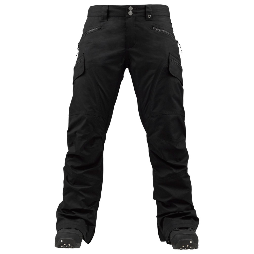 Burton Lucky Womens Snowboard Pants, True Black, swatch