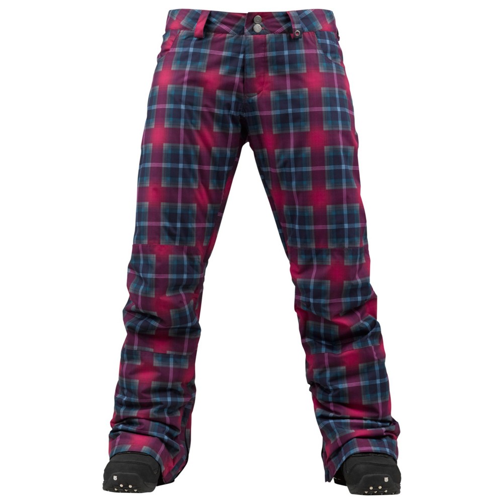 Burton Society Womens Snowboard Pants, Hex Radiant Plaid, swatch