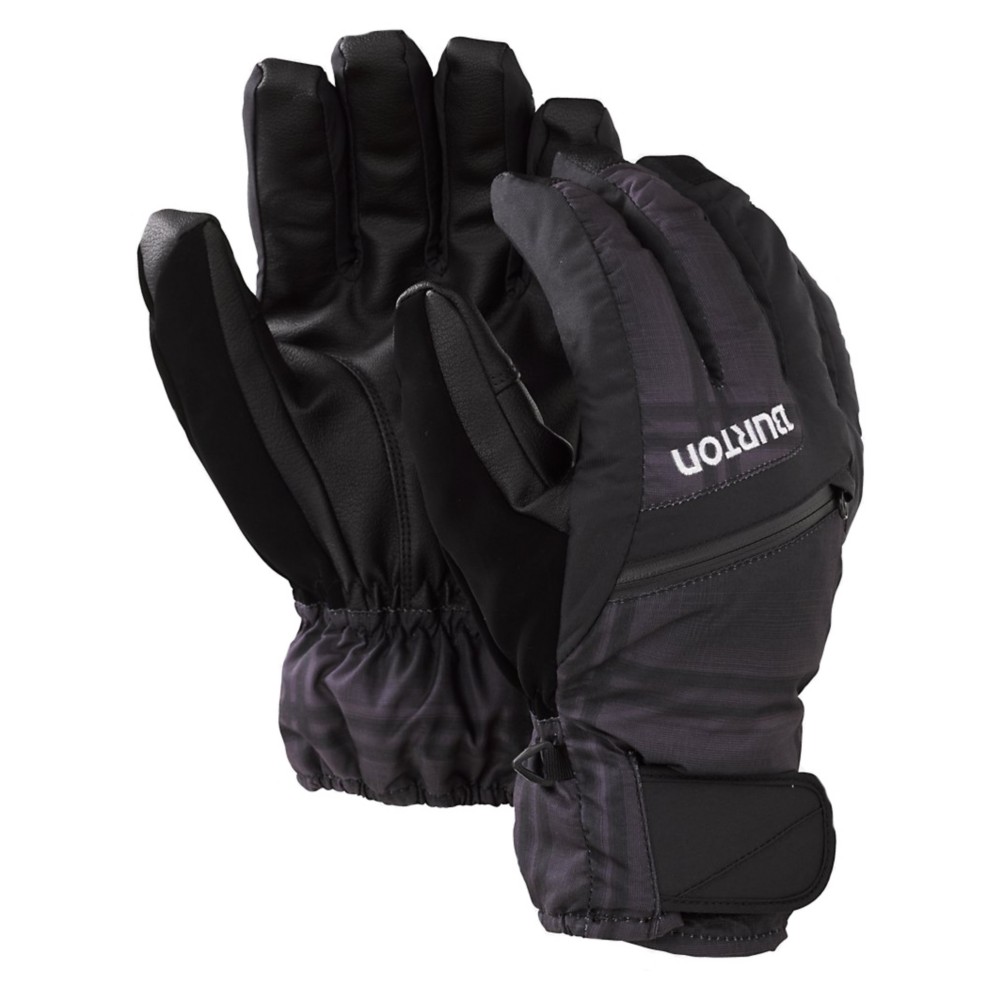 Burton GORE-TEX Under Gloves, True Black-Ghost Plaid, medium