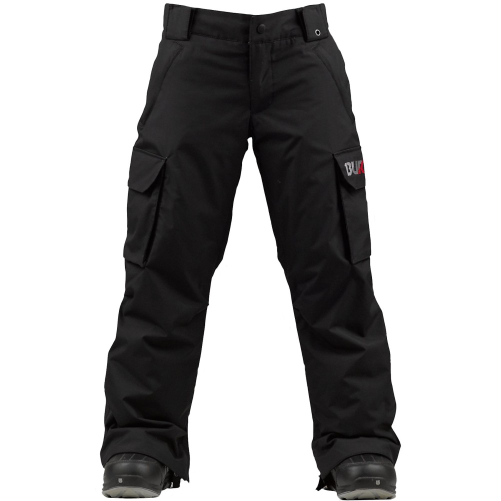 Burton Exile Cargo Kids Snowboard Pants, True Black, swatch