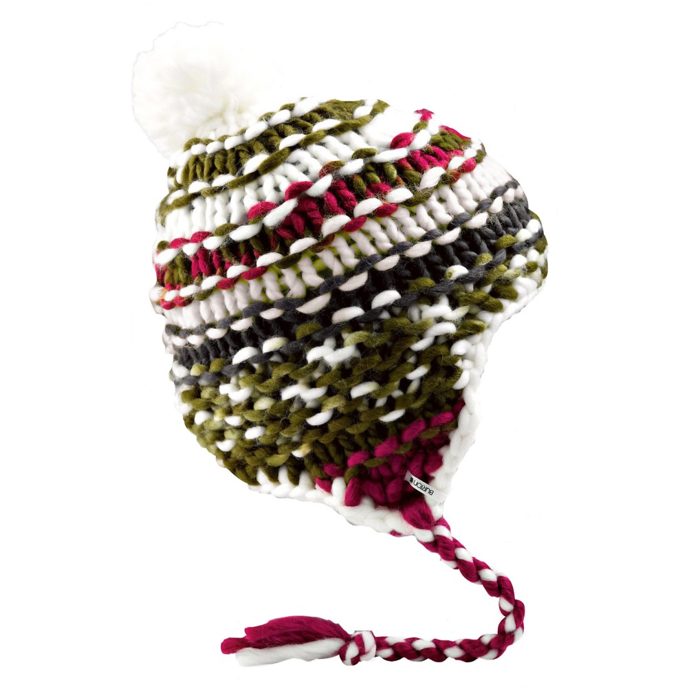 Burton Nana Earflap Womens Hat, Bright White, medium