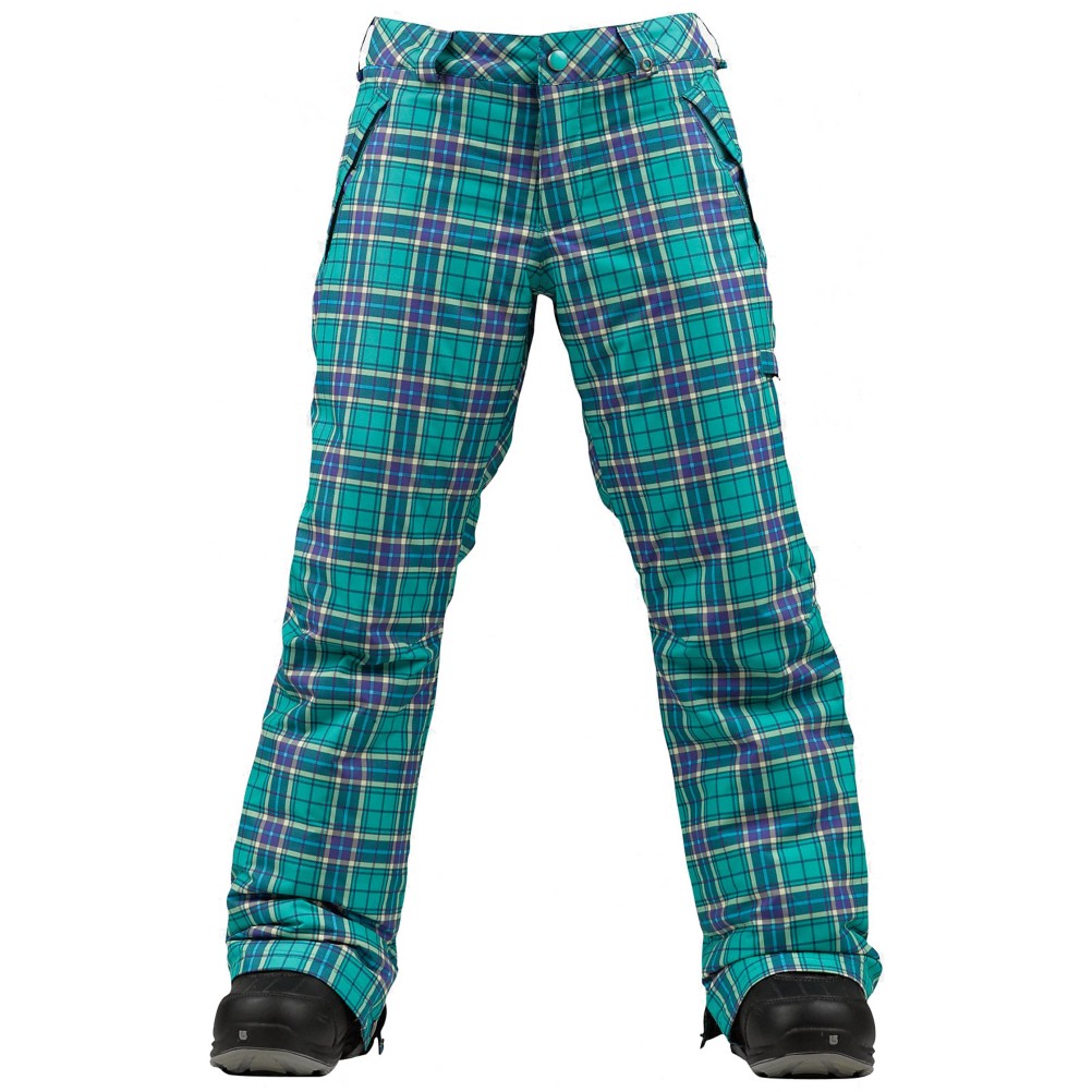 Burton Sweetheart Girls Snowboard Pants, Paradise Punkstar Plaid, medium