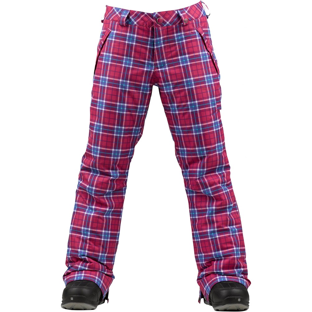 Burton Sweetheart Girls Snowboard Pants, Tart Punkstar Plaid, swatch