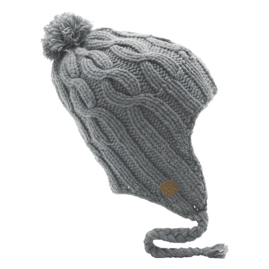 Coal Highland Flap Hat, Grey, swatch