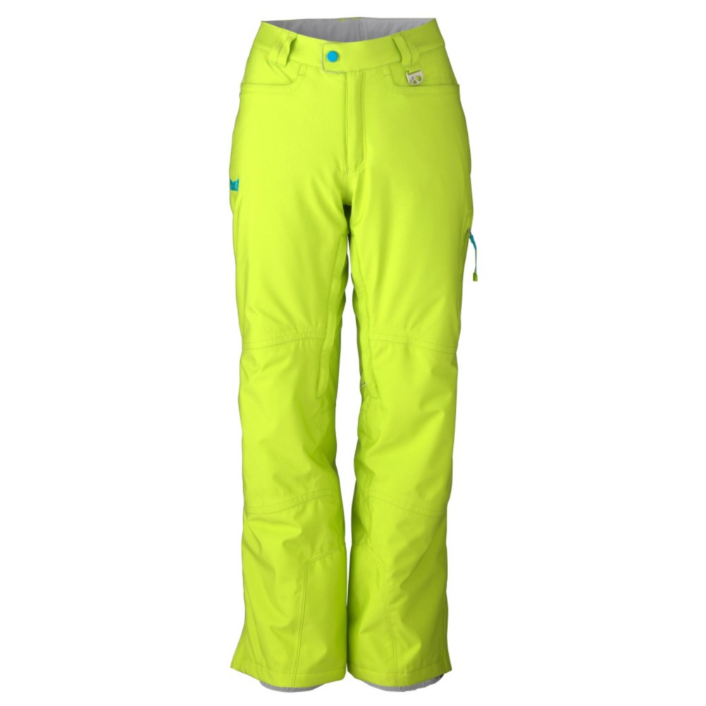 Marker Ava Womens Ski Pants, Lime, swatch