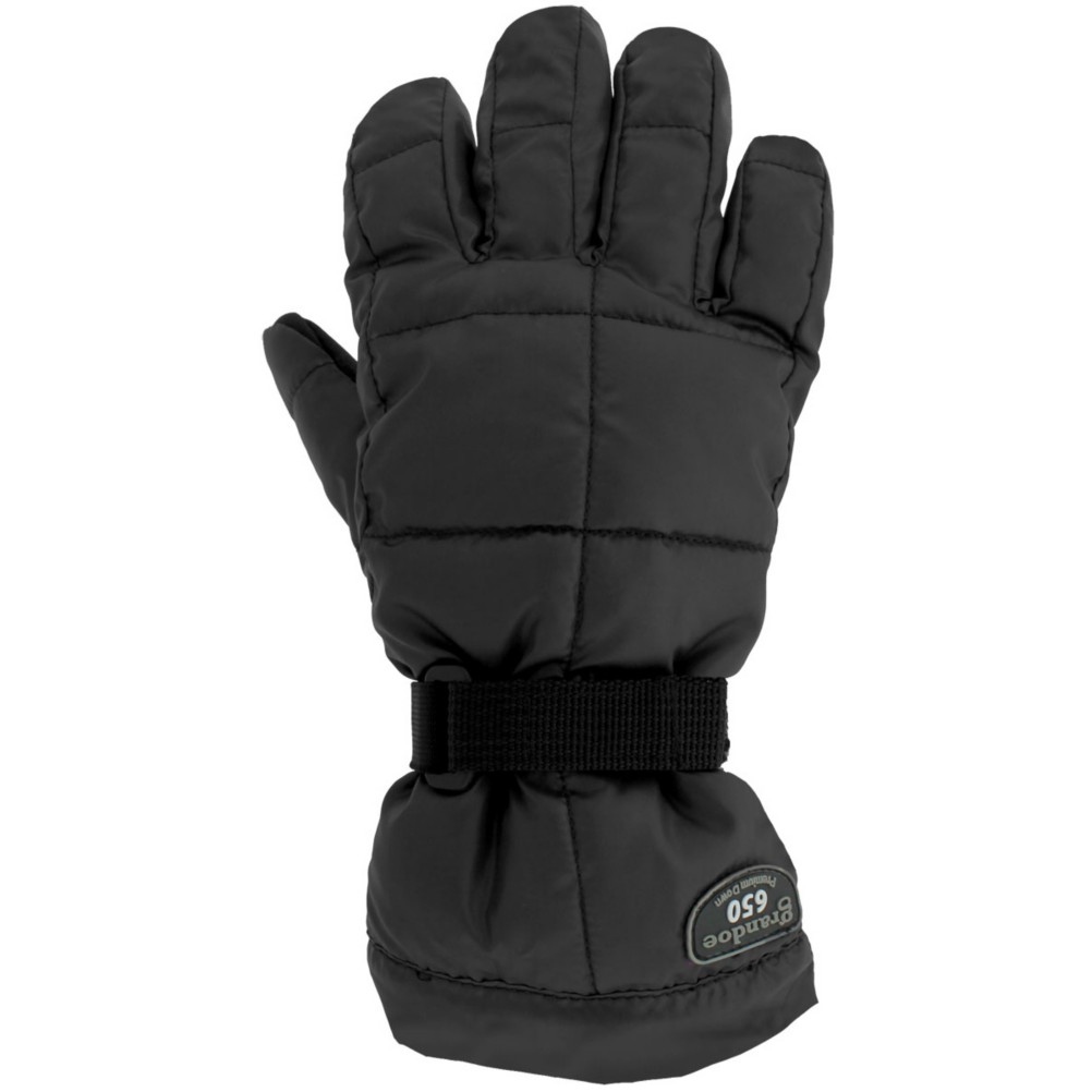 Grandoe Mother Goose Kids Gloves, Black, medium