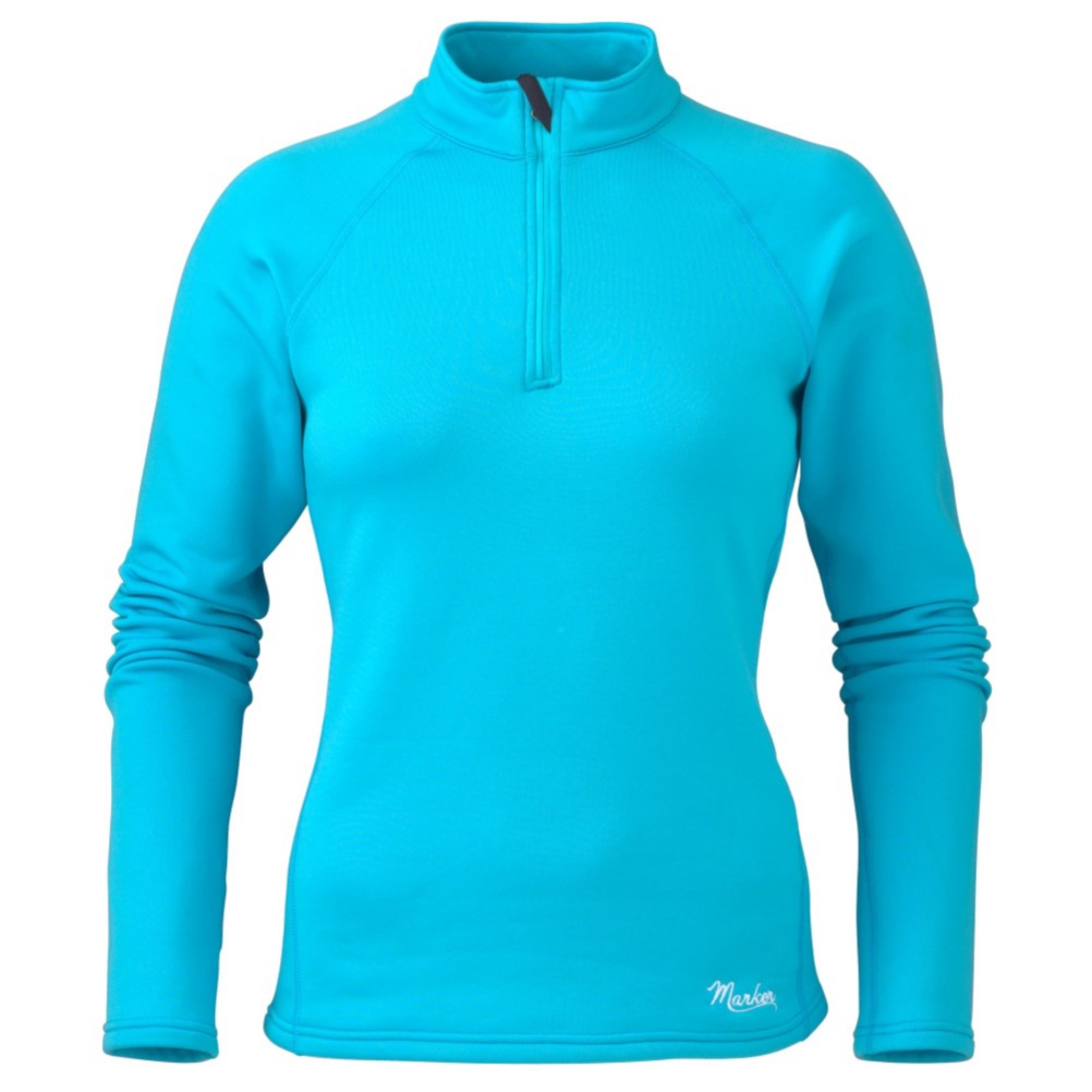 Marker Active Zip-T Womens Mid Layer, Sky, swatch