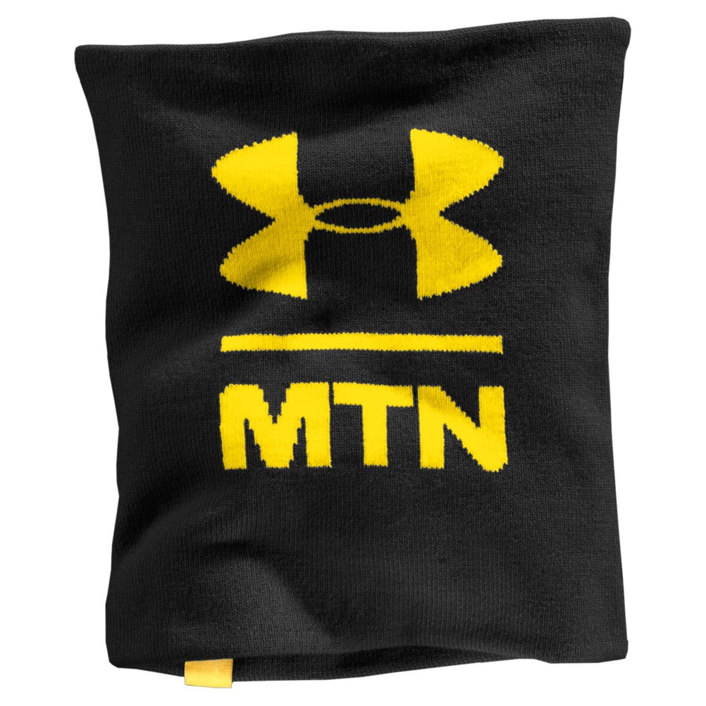 Under Armour Knit Gaitor Neck Warmer, Black-Schoolbus, medium
