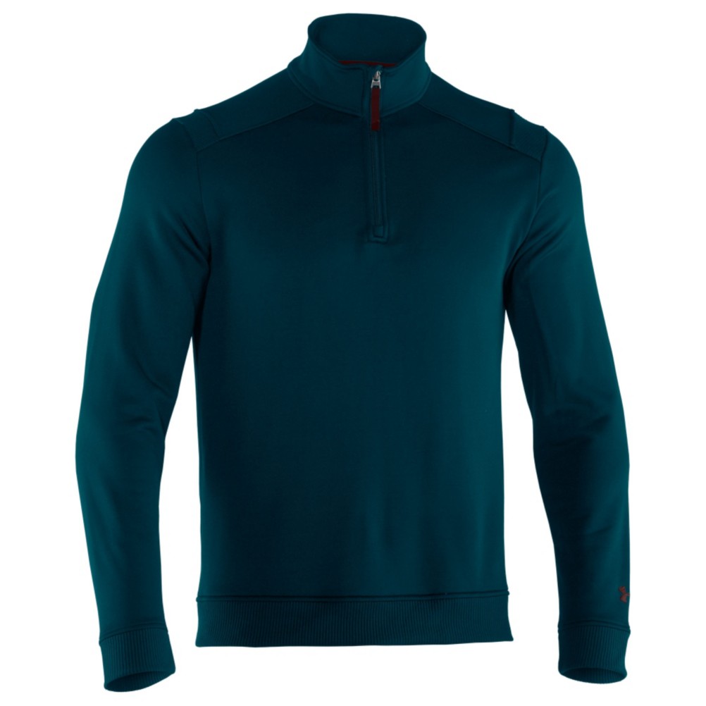 Under Armour Rhyme Stone 1/4 Zip Mens Mid Layer, Skylark-Prune, swatch