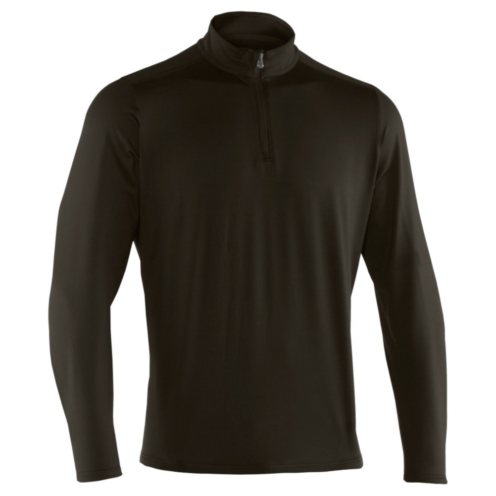 Under Armour Evo ColdGear 1/4 Zip Mens Mid Layer, Rifle Green-Black, medium