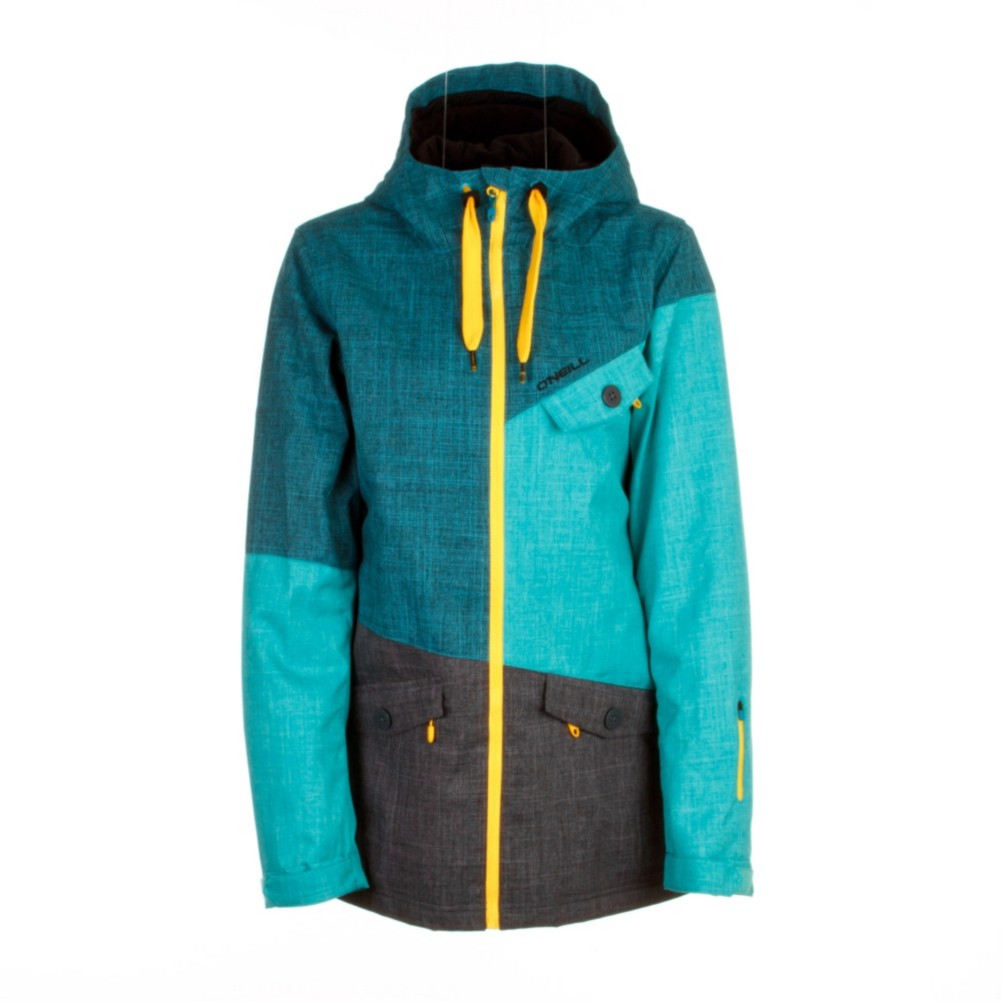 O'Neill Segment Womens Insulated Snowboard Jacket, Enamel Blue, swatch