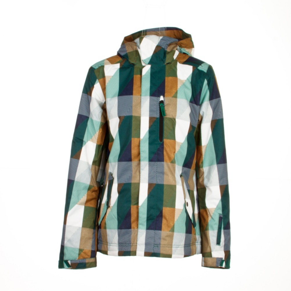 O'Neill Abalone Womens Insulated Snowboard Jacket, Green Aop, swatch