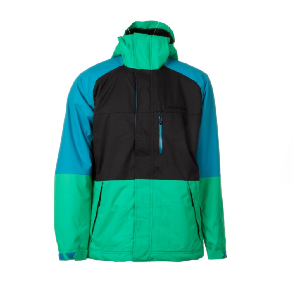O'Neill District Mens Insulated Snowboard Jacket, Simply Green, swatch