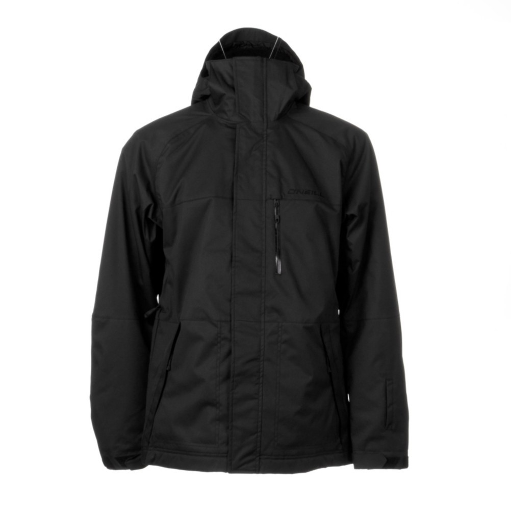 O'Neill District Mens Insulated Snowboard Jacket, Black Out, swatch