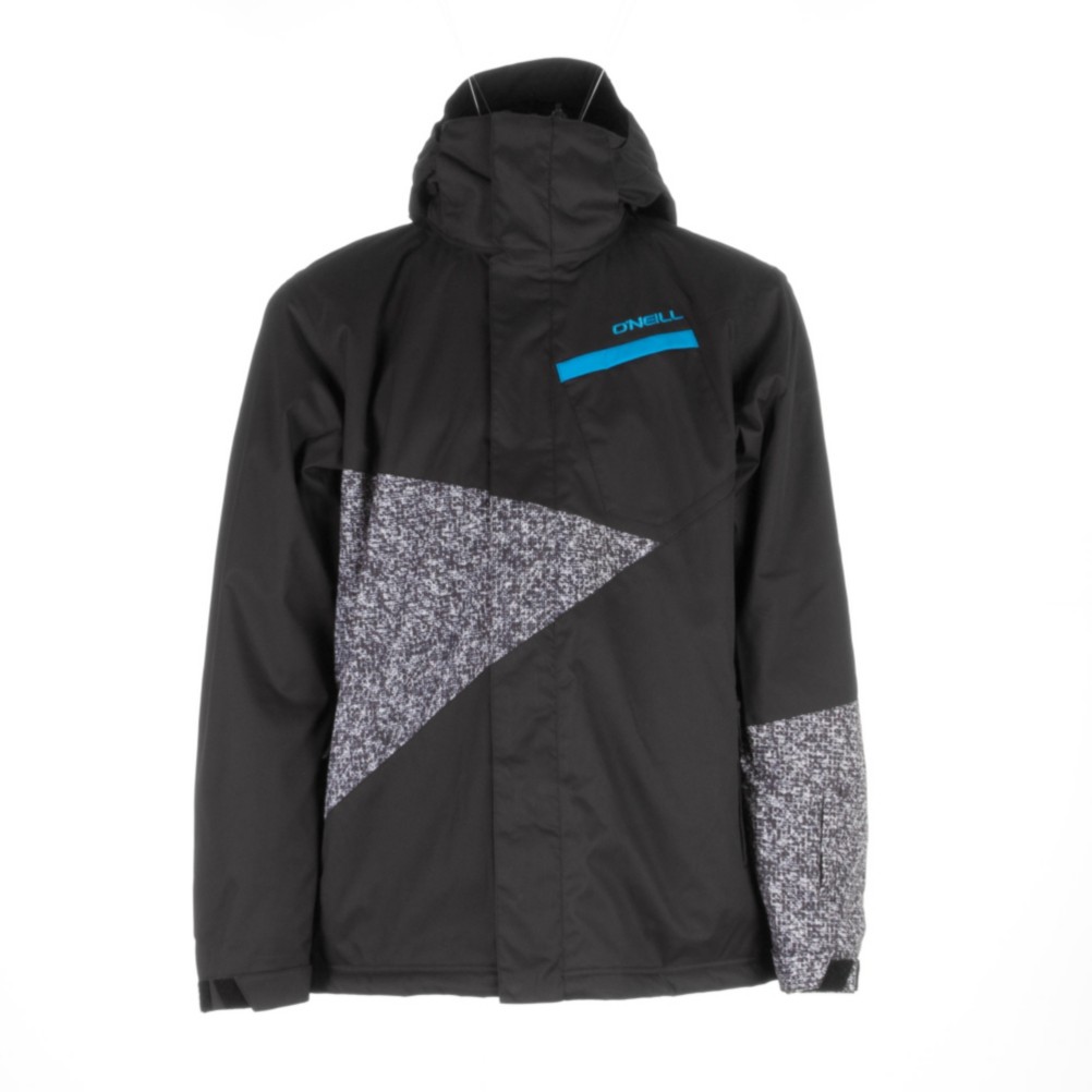 O'Neill Tilted Mens Insulated Snowboard Jacket, Black Out, swatch