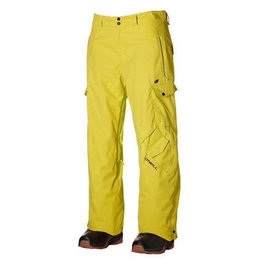 O'Neill Exalt Mens Snowboard Pants, Chrome Yellow, swatch