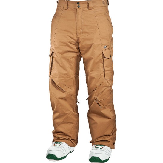 O'Neill Exalt Mens Snowboard Pants, Tobacco Brown, swatch
