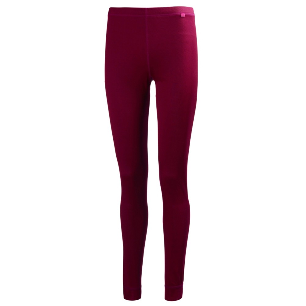 Helly Hansen Dry Womens Long Underwear Pants, Red Grape, swatch