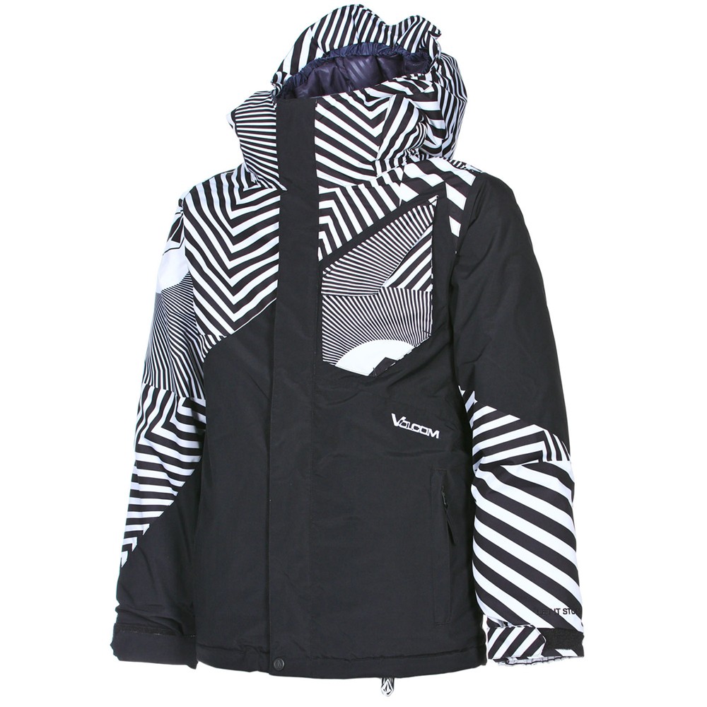 Volcom Ace Insulated Boys Snowboard Jacket, Black, swatch