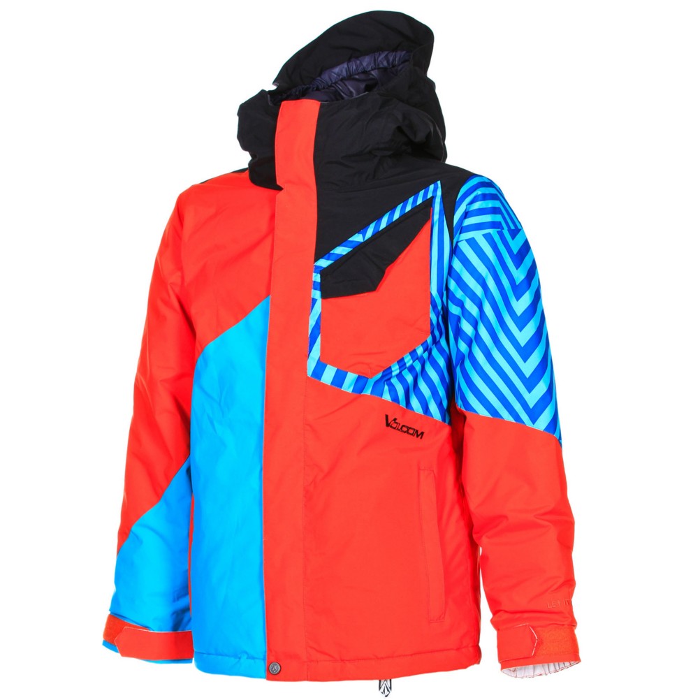 Volcom Ace Insulated Boys Snowboard Jacket, Orange, swatch