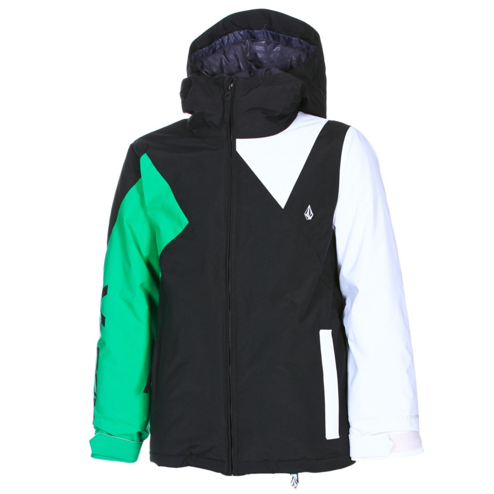 Volcom Impact Insulated Boys Snowboard Jacket, Black, swatch