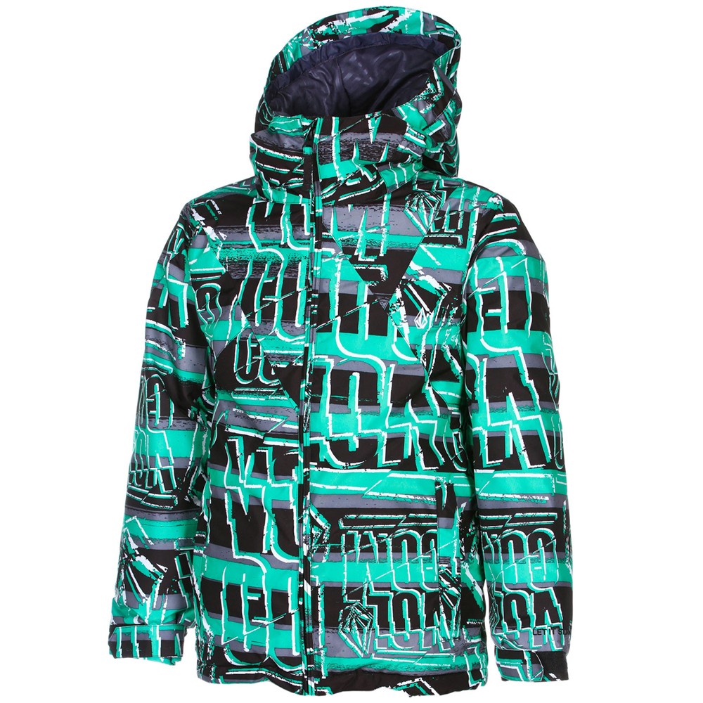 Volcom Impact Insulated Boys Snowboard Jacket, Echo Stripe, swatch