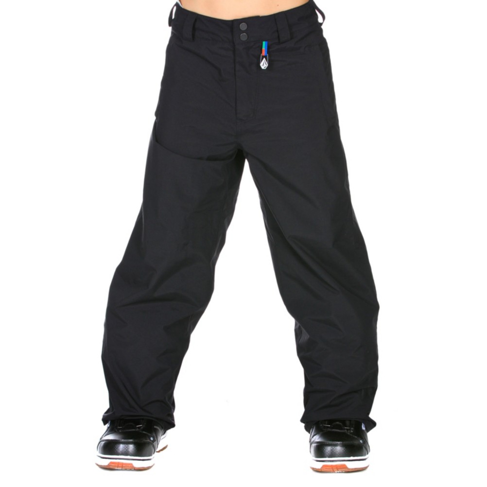 Volcom Module Insulated Kids Snowboard Pants, Black, medium