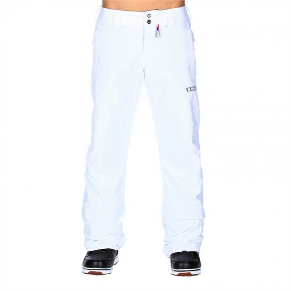 Volcom Boom Insulated Womens Snowboard Pants, White, swatch