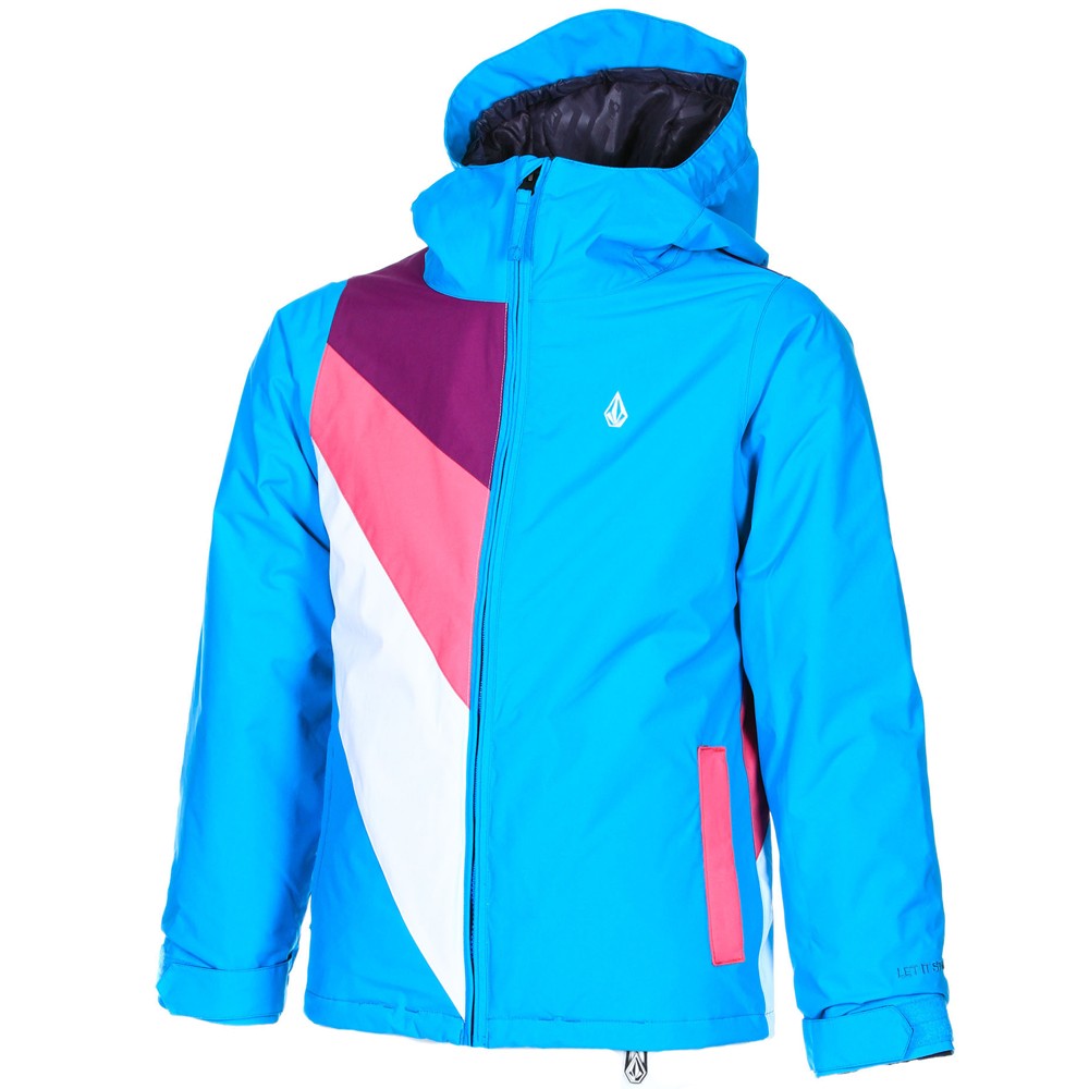 Volcom Bird Insulated Girls Snowboard Jacket, Sky, medium