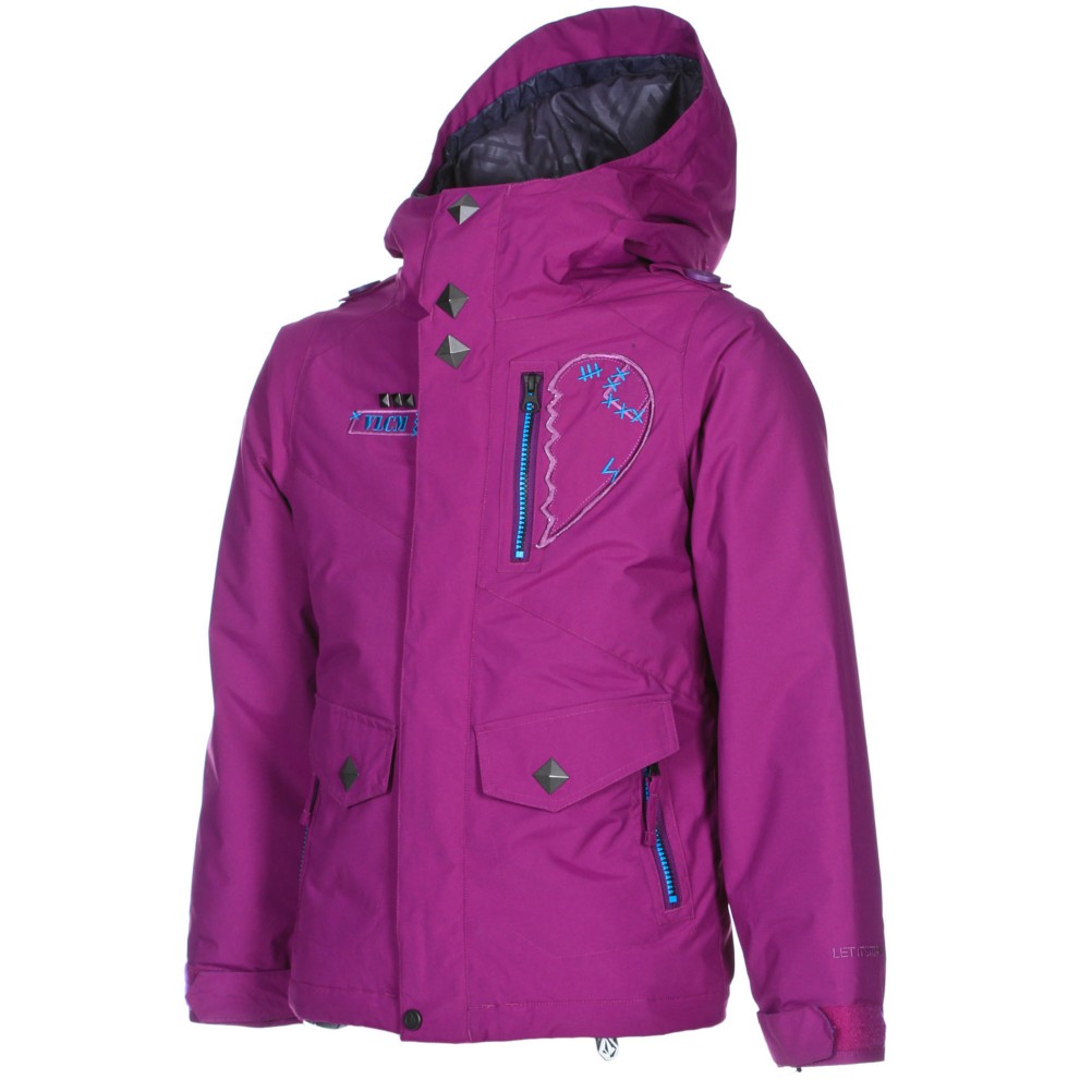 Volcom Penny Insulated Girls Snowboard Jacket, Mystic, swatch