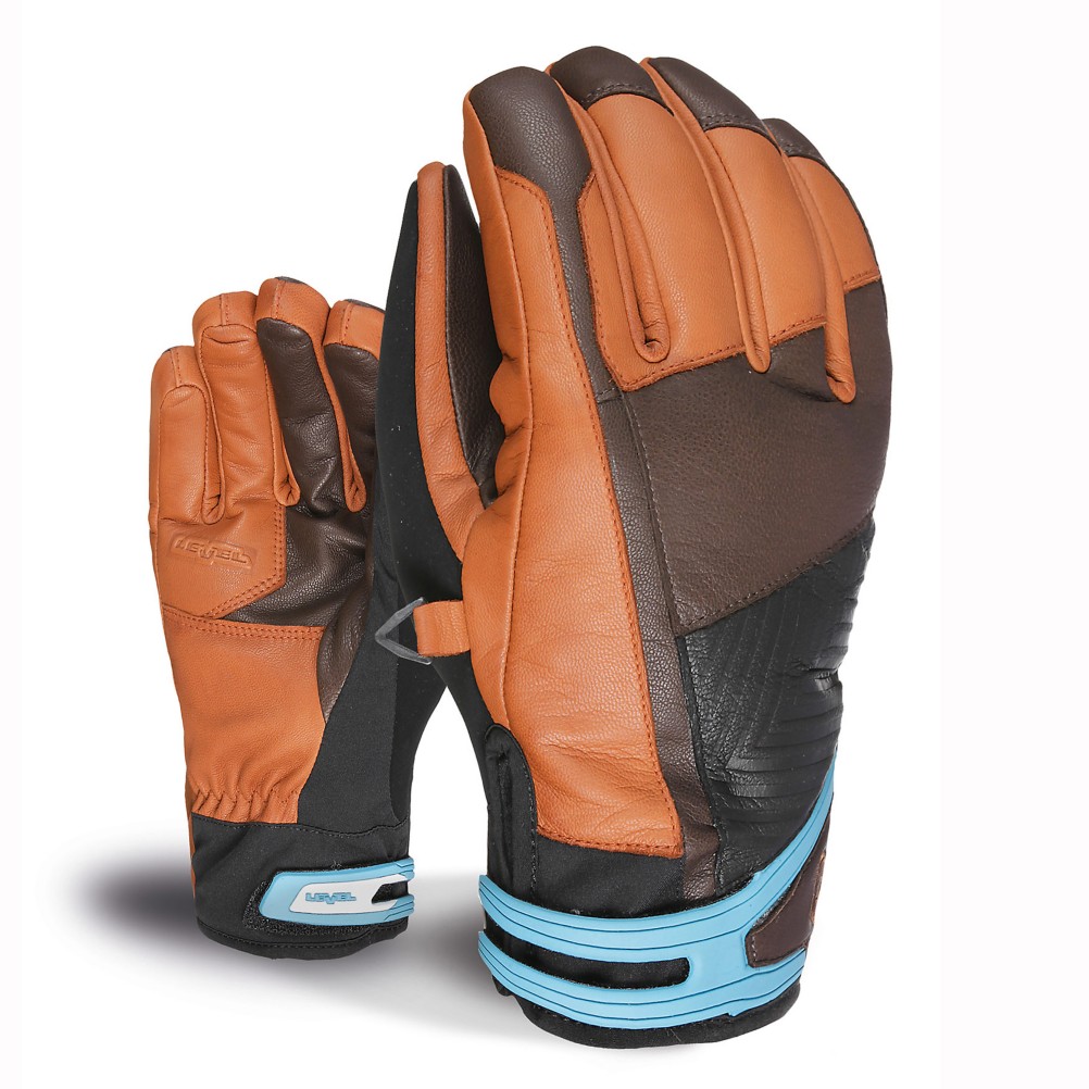 Level Bullet Gloves, Brown, swatch