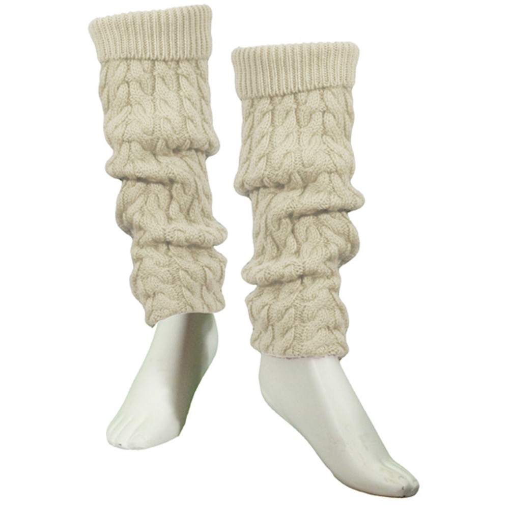 Dale Of Norway Lid Leg Warmers, Off White, swatch