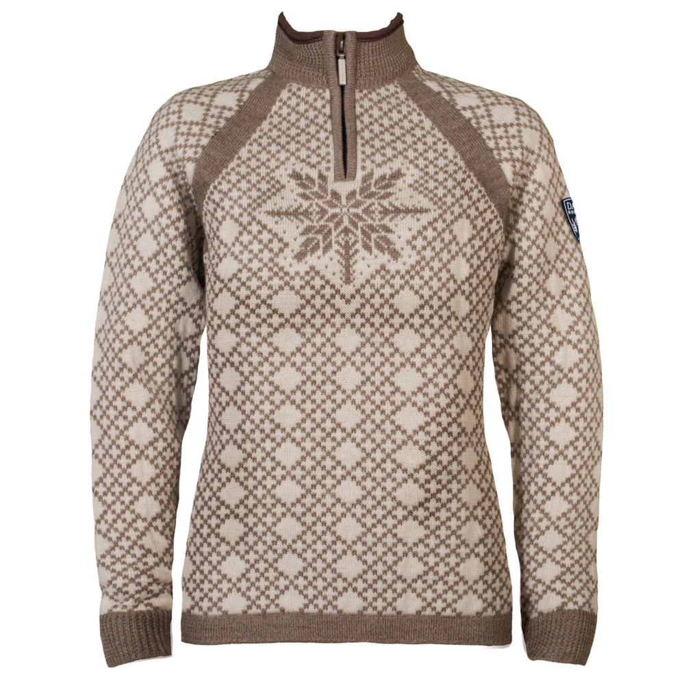 Dale Of Norway Nansen Feminine Womens Sweater, Mountainstone-Off White, medium