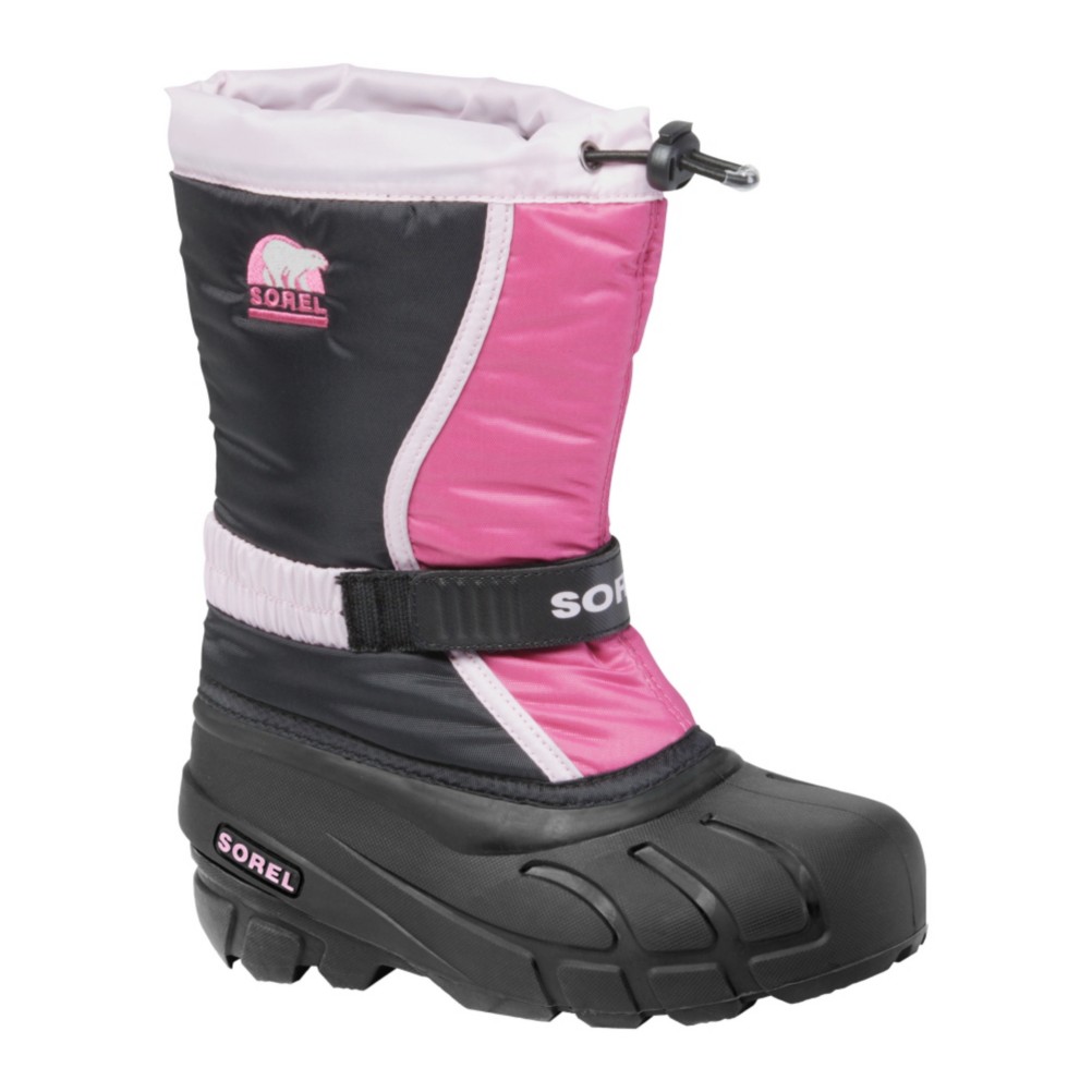 Sorel Flurry TP Girls Boots, Prairie Rose-Black, medium