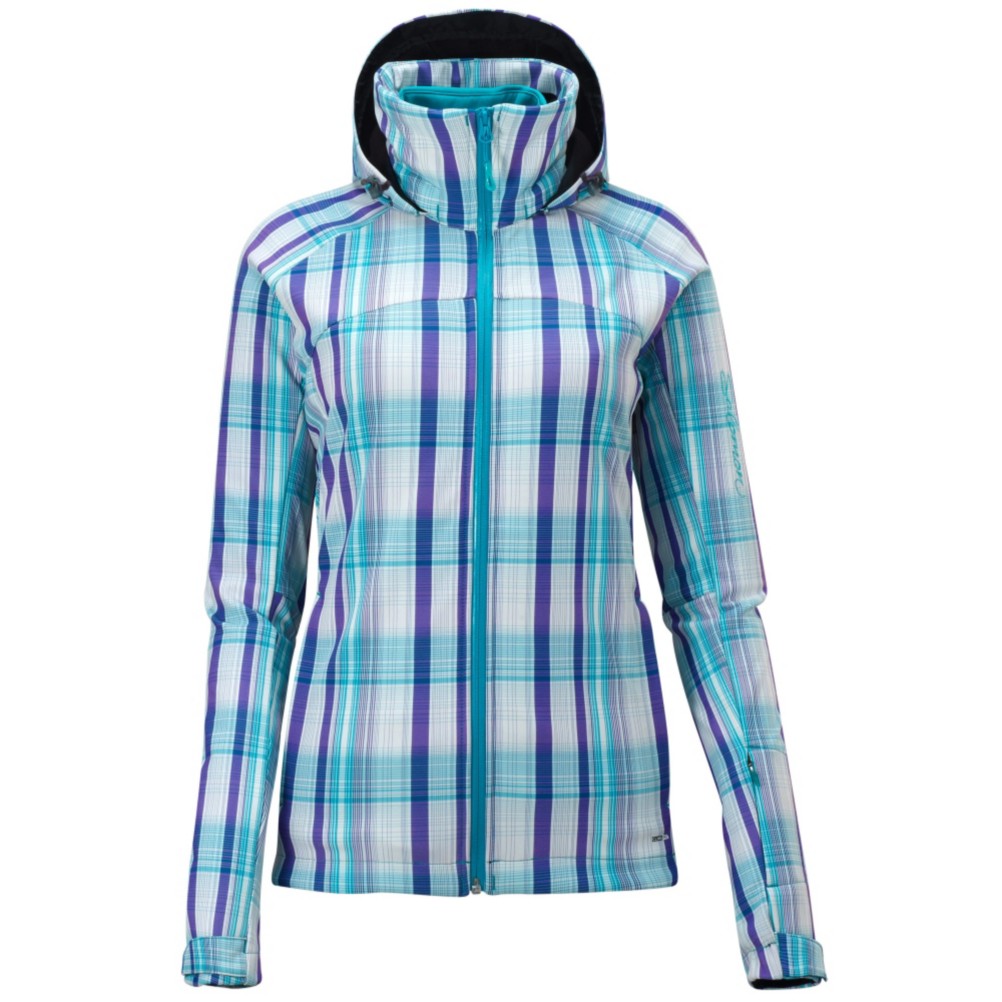 Salomon Snowtrip Premium Womens Insulated Ski Jacket, Bay Blue-White-Bay Blue, medium