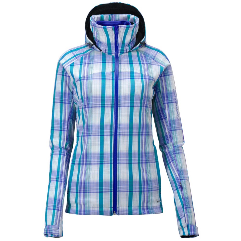 Salomon Snowtrip Premium Womens Insulated Ski Jacket, Dark Violet Blue-White-Dark Vi, swatch