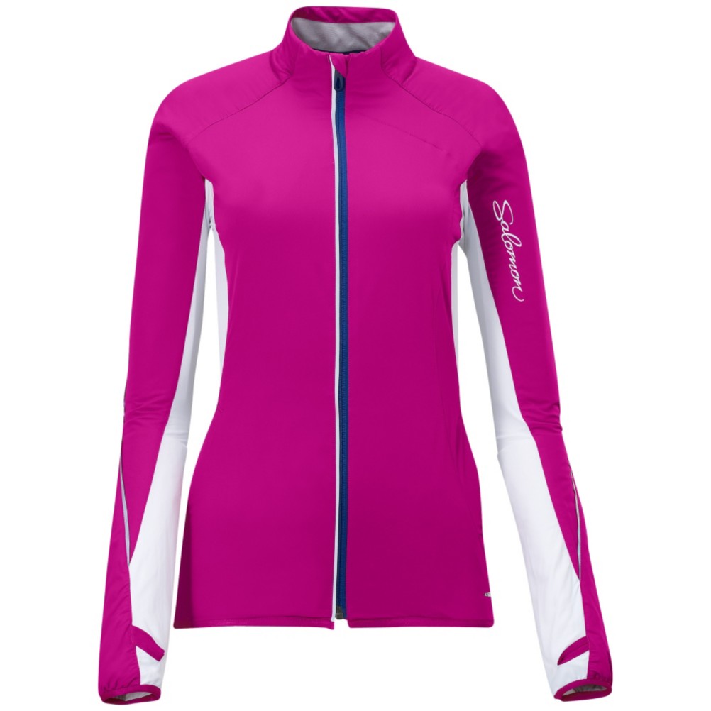 Salomon Super Fast II Womens Jacket, Fancy Pink-White, swatch