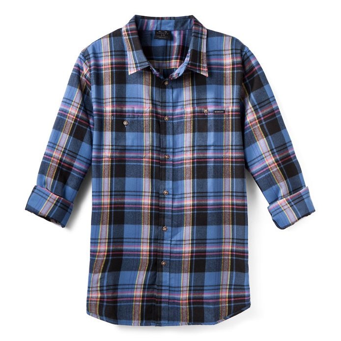 Oakley Pioneer Woven Flannel, Blue Base, swatch