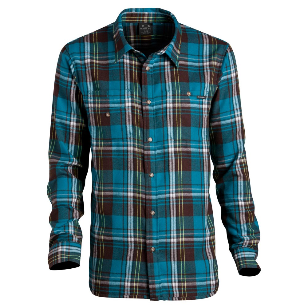 Oakley Pioneer Woven Flannel, Aurora Blue, medium