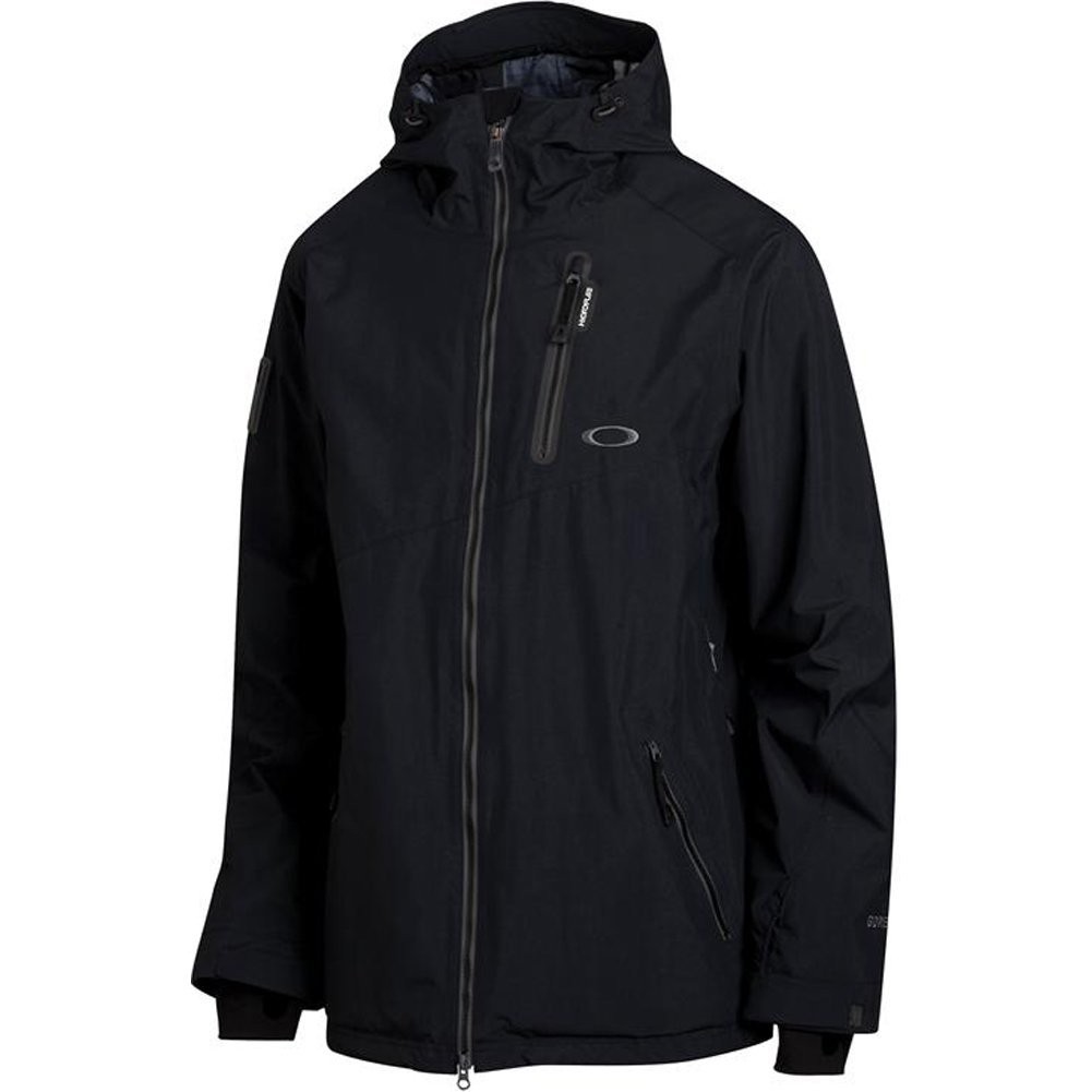 Oakley Great Ascent Mens Shell Ski Jacket, Jet Black, medium