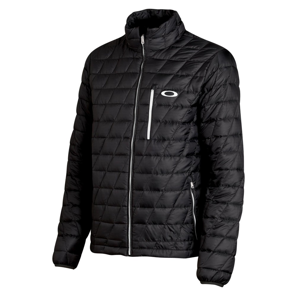 Oakley Unification Down Mens Insulated Ski Jacket, Jet Black, medium