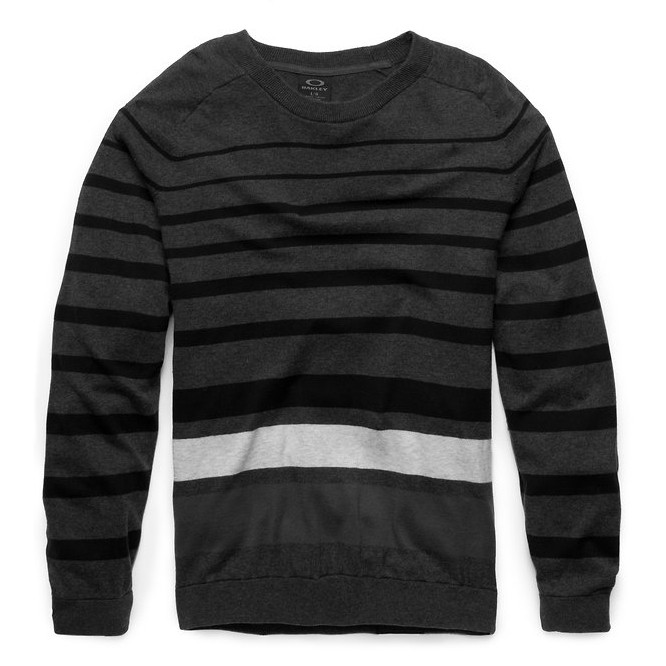 Oakley Unique Time Mens Sweater, Dark Heather Grey, medium